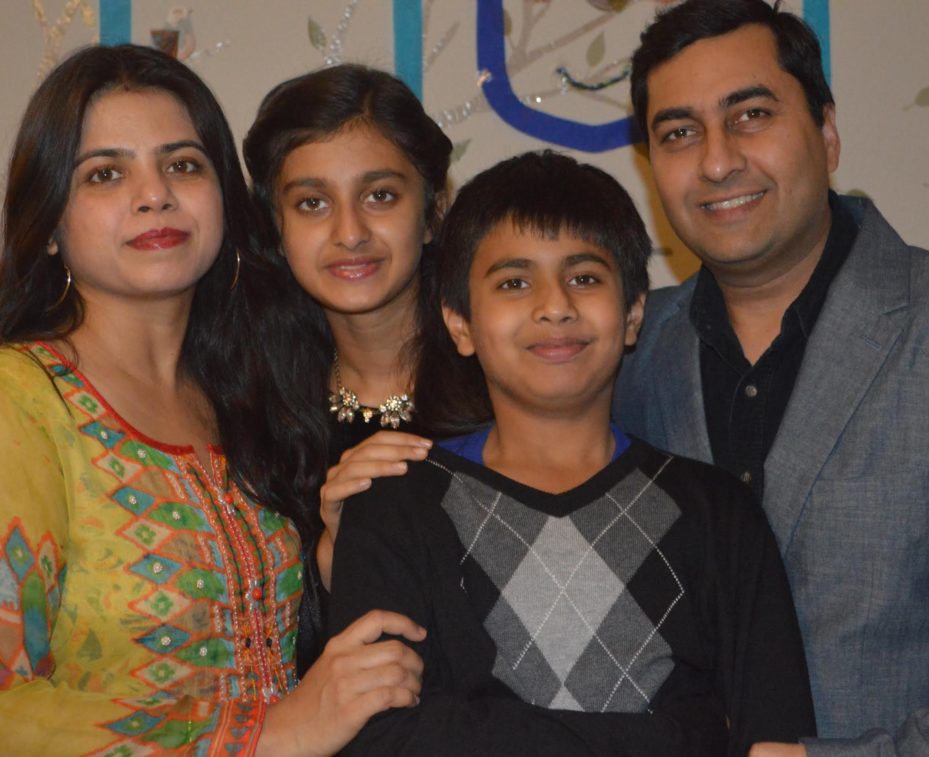 Shushant Agarwal and his family